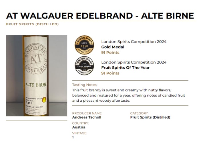AT Walgauer Edelbrand - Andreas Tscholl, Vorarlberg, Austria | ytTastes | Yvanne Teo