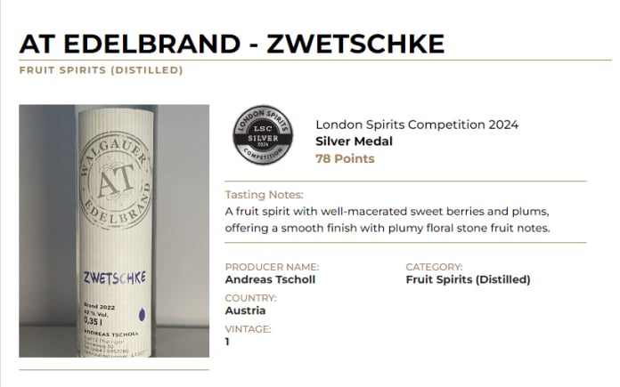 AT Walgauer Edelbrand - Andreas Tscholl, Vorarlberg, Austria | ytTastes | Yvanne Teo